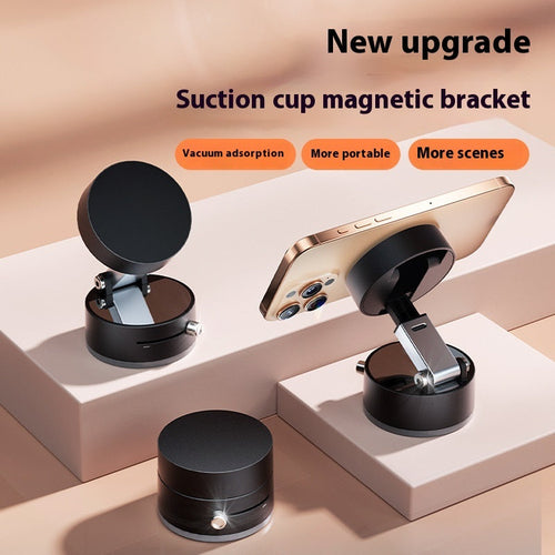 Foldable Magnetic Vacuum Car Phone Holder Foldable Suction Cup With