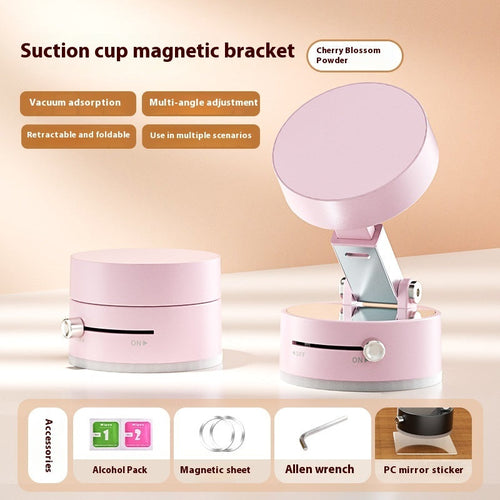 Foldable Magnetic Vacuum Car Phone Holder Foldable Suction Cup With