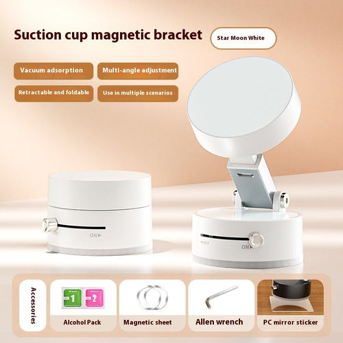 Foldable Magnetic Vacuum Car Phone Holder Foldable Suction Cup With